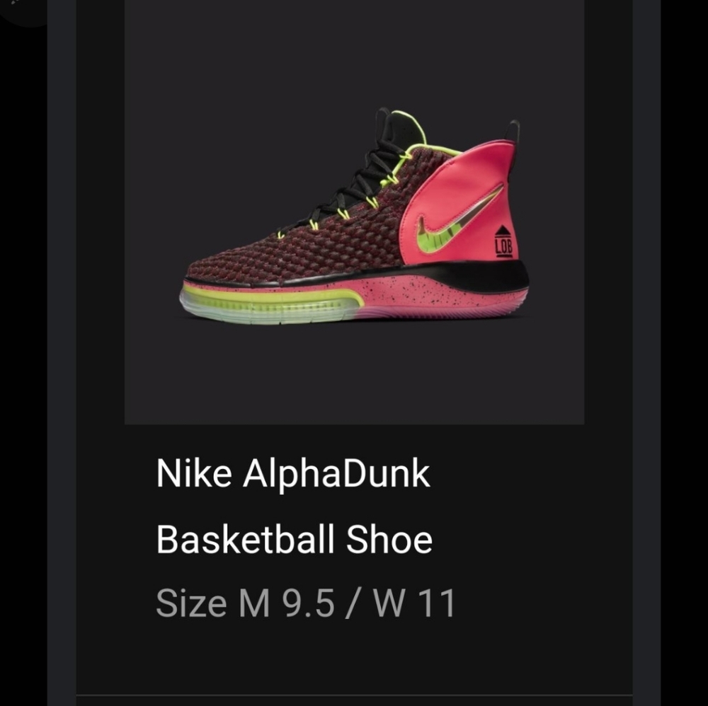 Men's Nike Alphadunk Basketball shoes